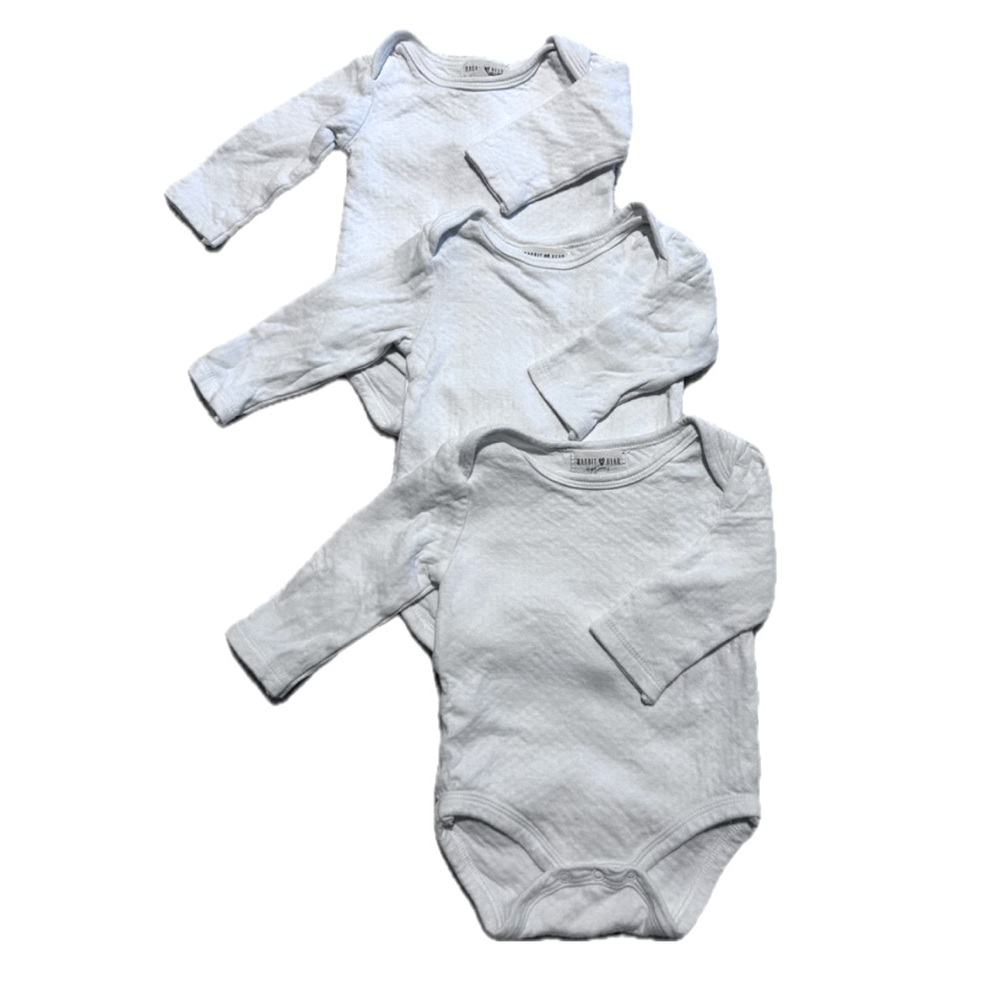 Rabbit + Bear Baby One Piece Set